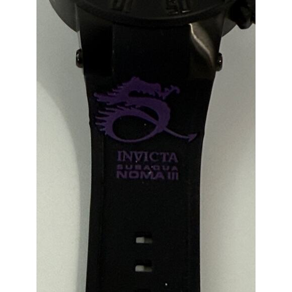 Invicta Men's Subaqua Noma III Swiss Chronograph Silicone Black Dial Watch 10190 - Picture 9 of 9